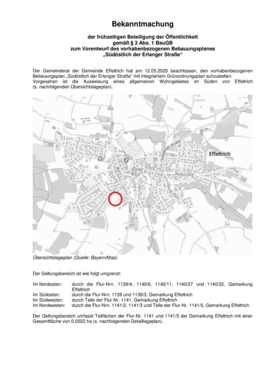 Bekanntmachung Seite 1